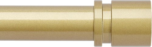 Byondeth Adjustable Curtain Rods - 16 to 200 Inches, 1 Inch Diameter, Flash Gold Aluminium Finials