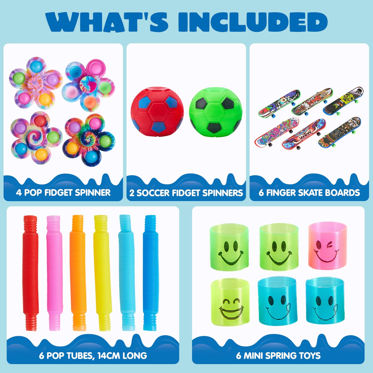 JOYIN 60 Pcs Party Favors for Kids, Fidget Toys Pack, Sensory Toy, Goodie Bags Fillers for Birthday Party, Prizes in Bulk for School, Pinata Stuffers, Classroom Prizes, Treasure Box Toys