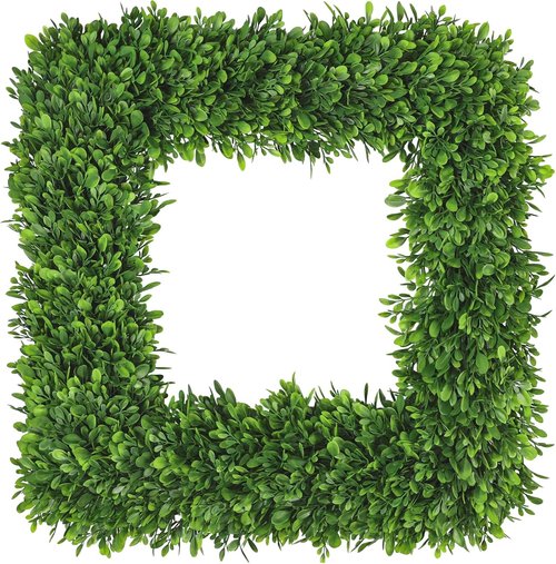 Artgar 22-Inch Boxwood Wreath - Realistic Green Spring Decor for Year-Round Indoor/Outdoor Use