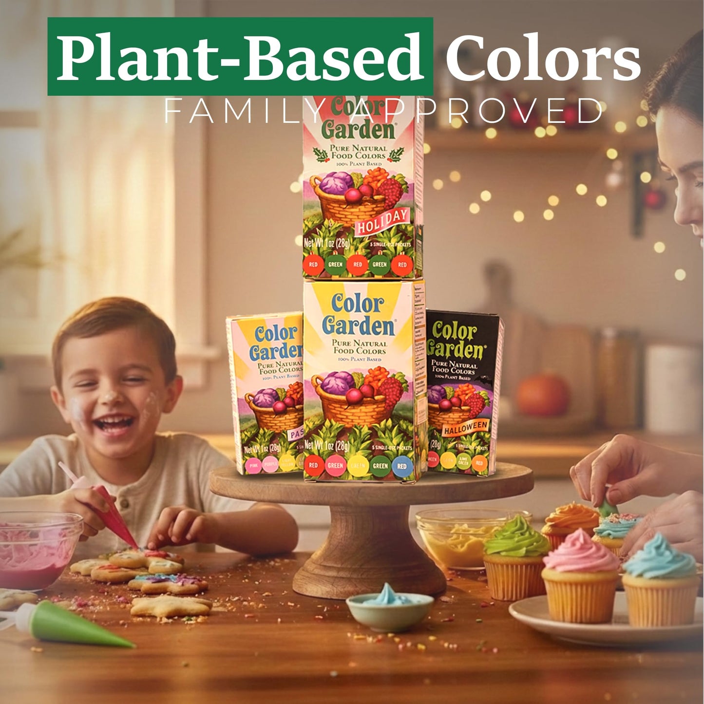 Color Garden Pure Natural Food Coloring, Pastels – 5 ct 1 oz | Plant-Based, Vegan, Non-Toxic Liquid Food Dye, Healthy Food Coloring