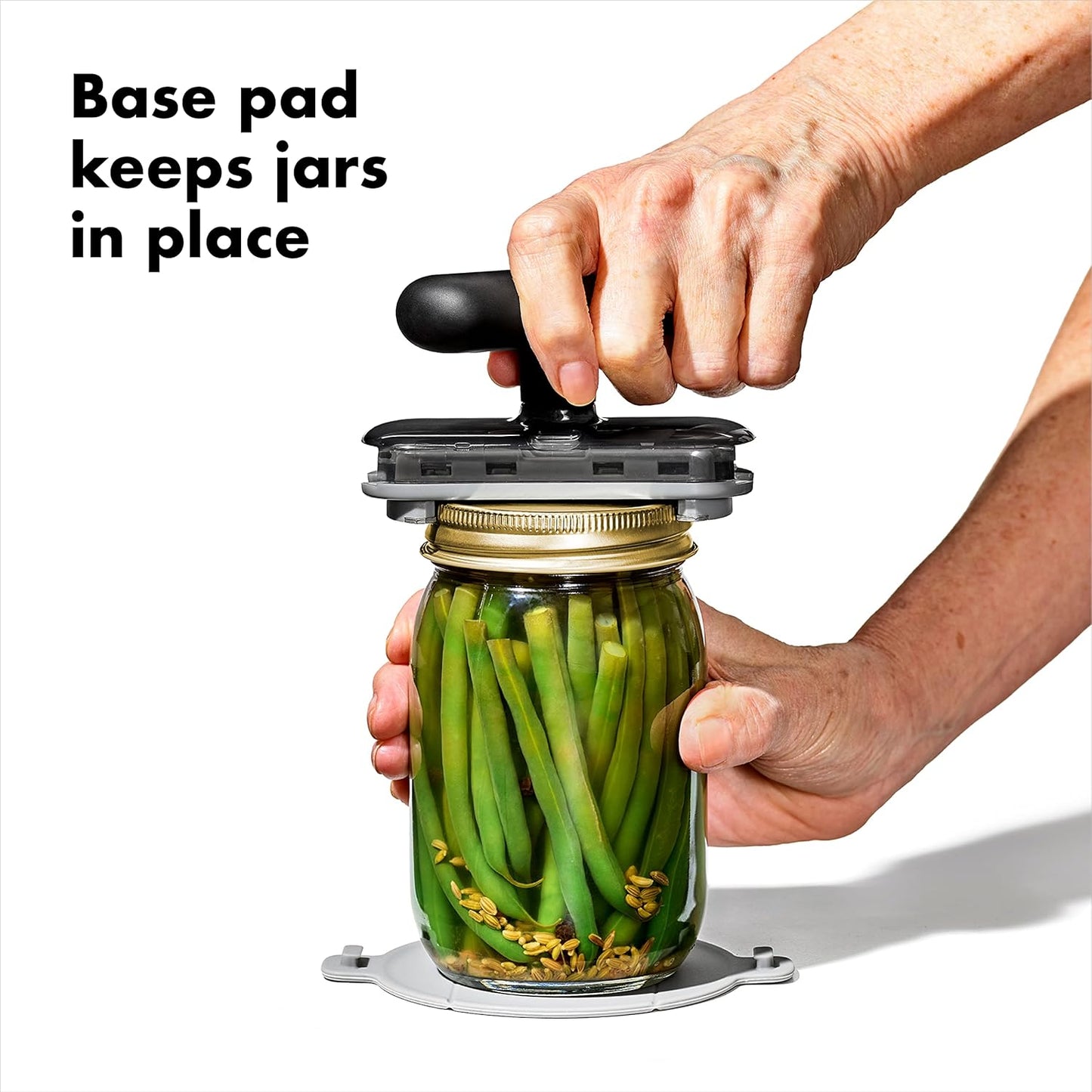 OXO Good Grips Jar Opener - Effortless Twisting with Basepad | Ideal for All Jar Sizes