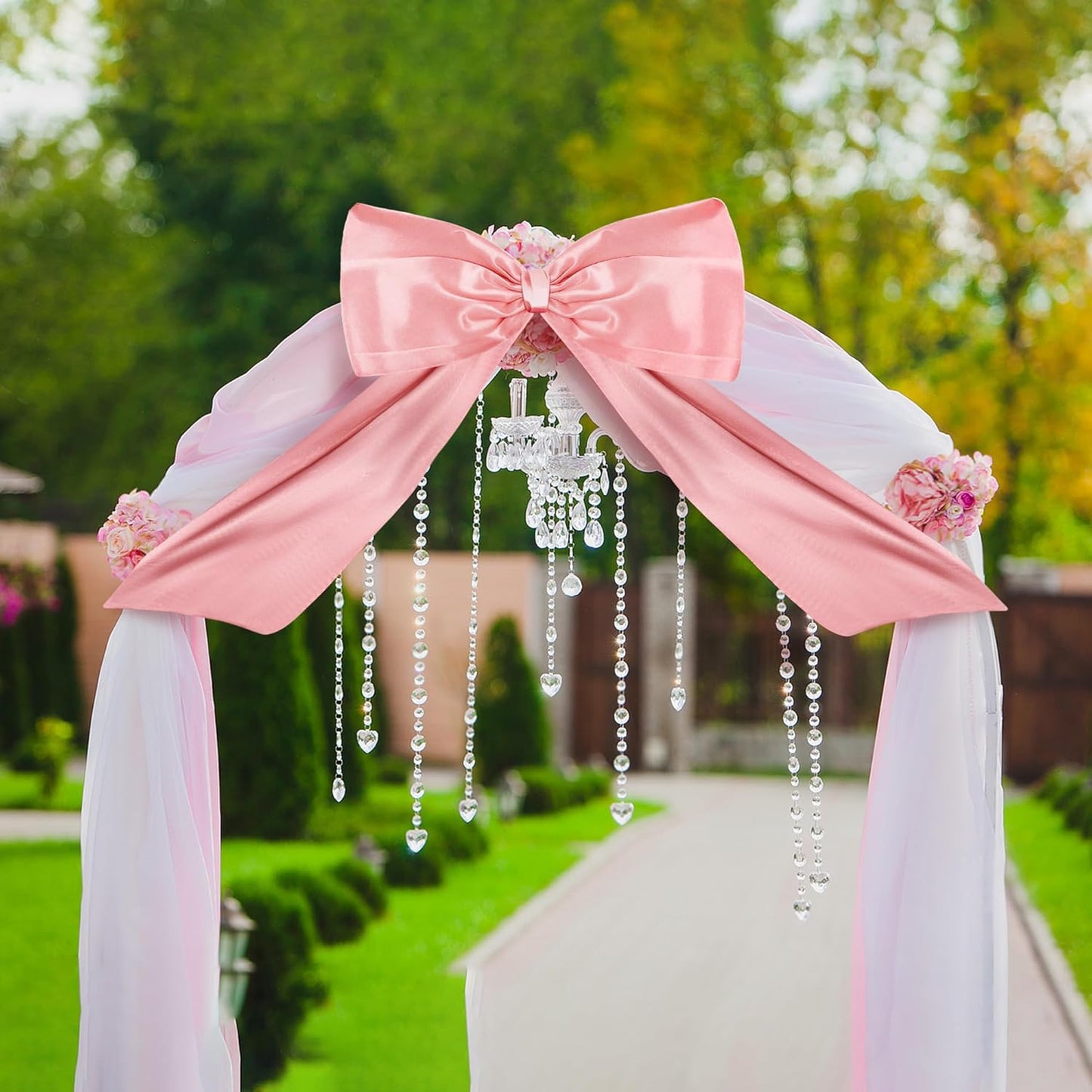 Skiennix Pink Large Bow Decor - Giant Ribbon Tie for Birthday Party & Home Decor | 24 x 36 Inches
