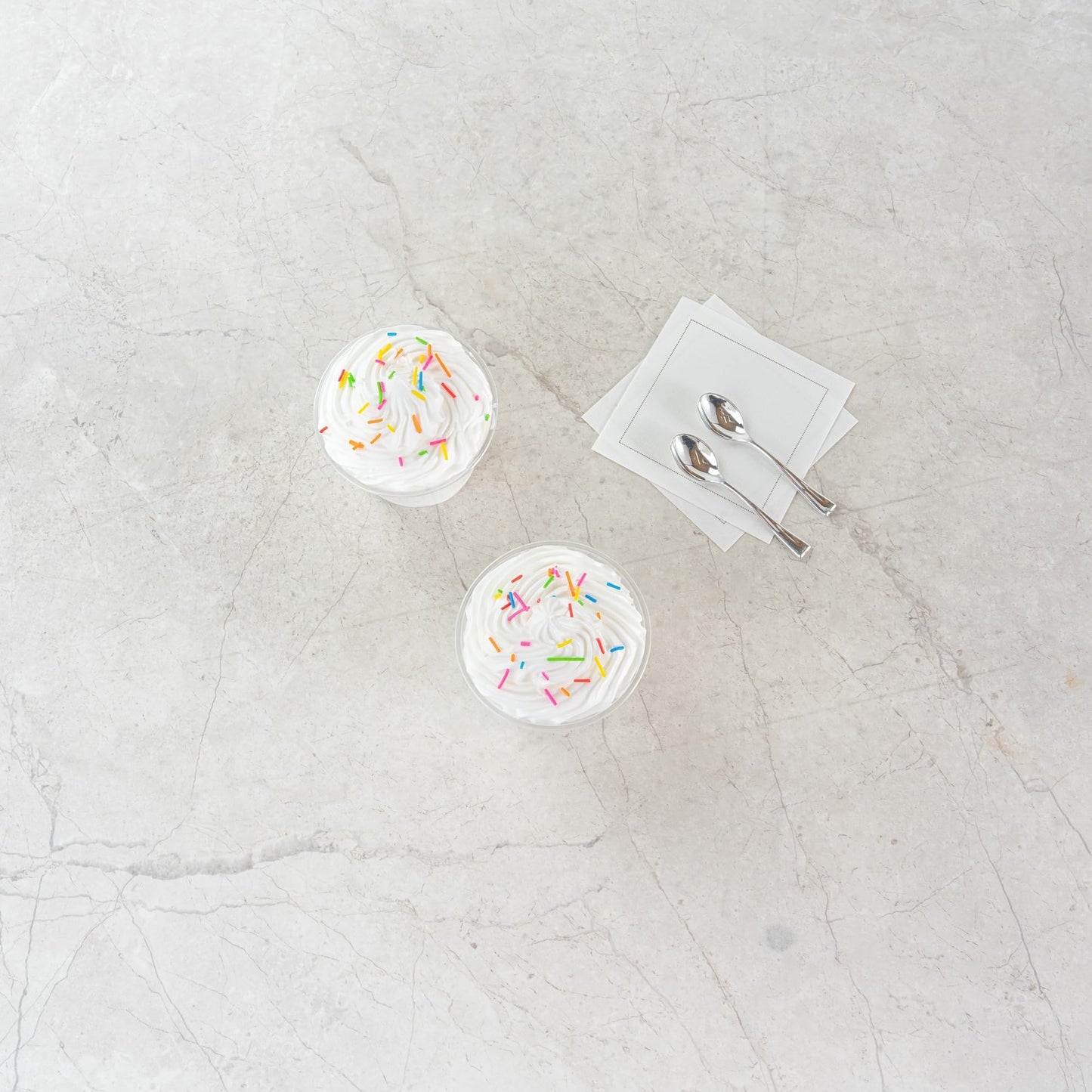 RW Base 9 Ounce Round Ice Cream Cups, 500 Disposable Parfait Cups - Lids Sold Separately, Premium, Clear Plastic Dessert Cups, Serve Frozen Yogurt, Mousse, Pudding, Great For Parties - Restaurantware