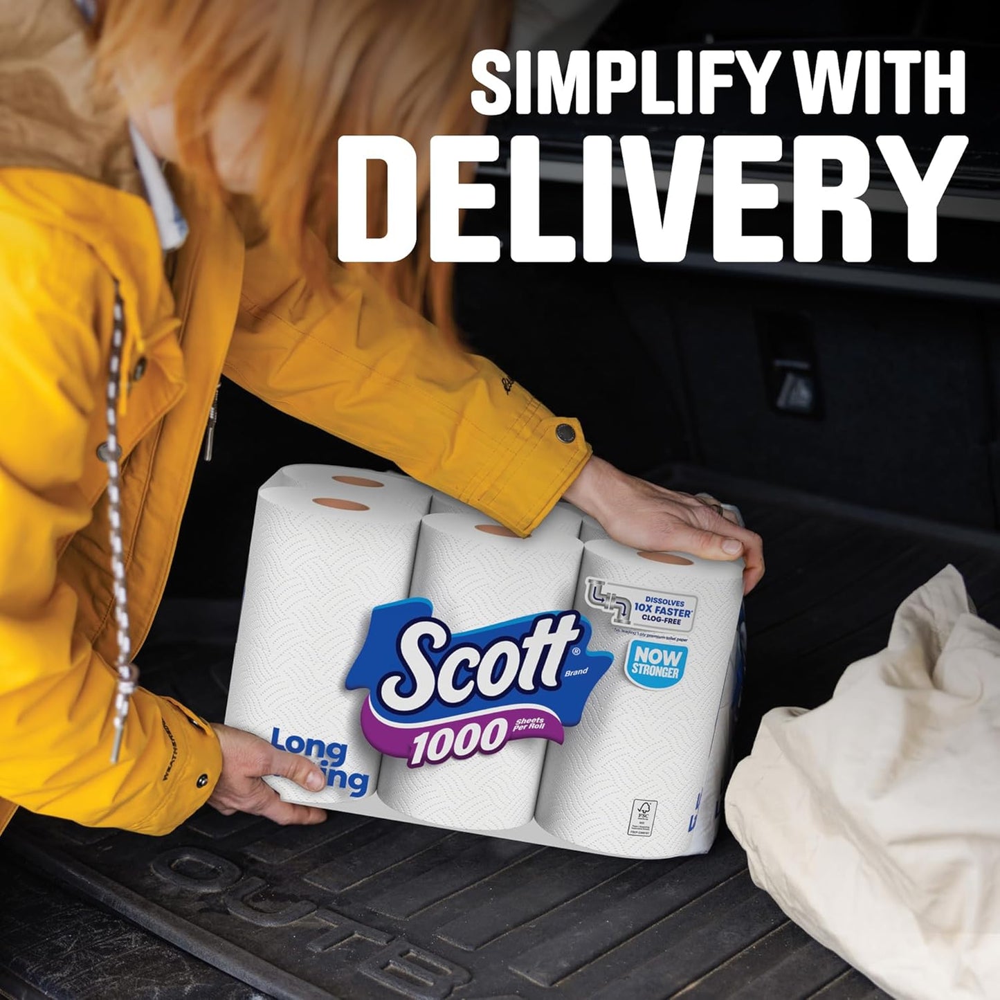 Scott 1000 Toilet Paper - Septic-Safe 1-Ply Tissue | 18 Rolls for Ultimate Cleanliness