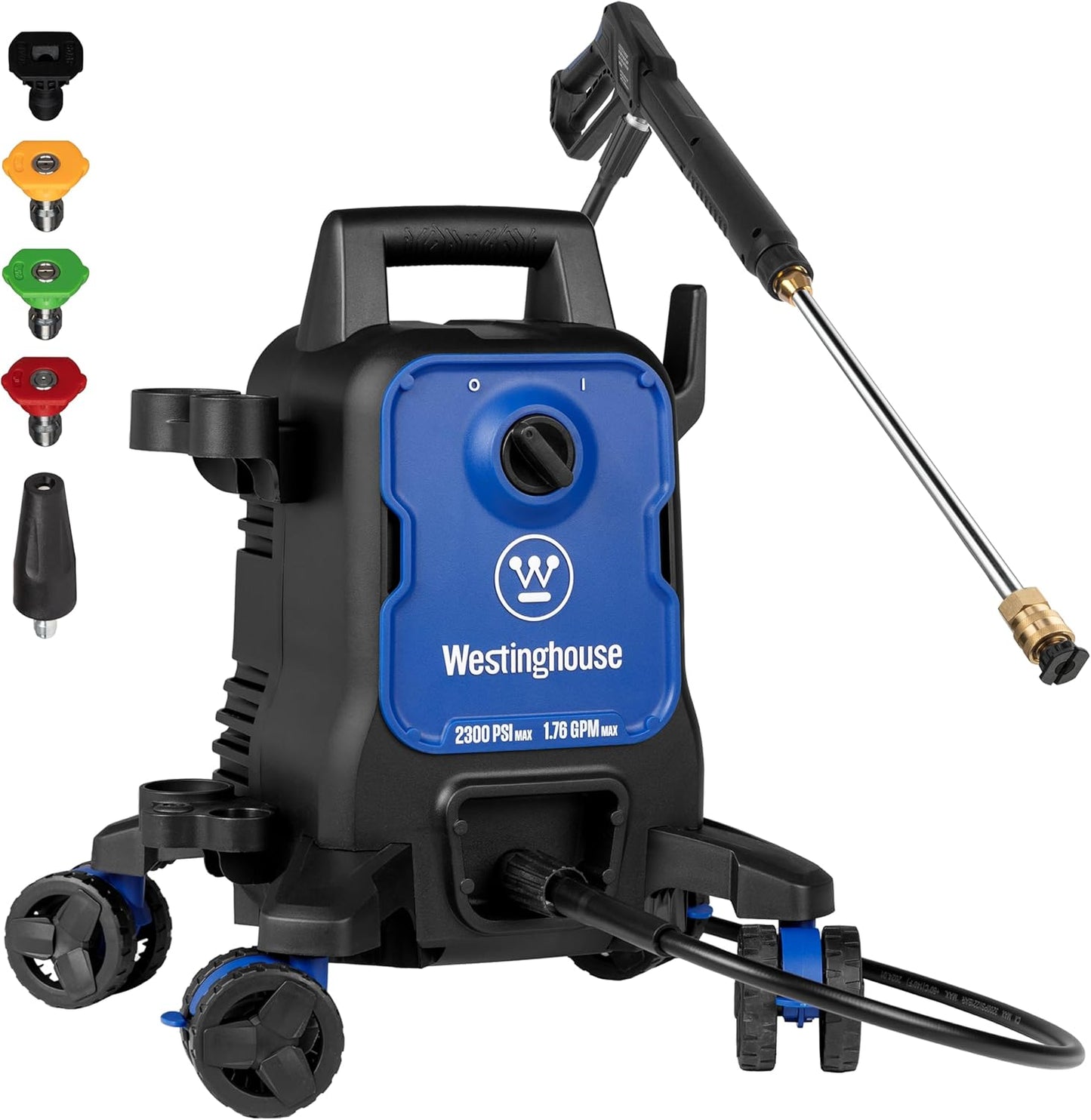 Westinghouse ePX3100 Electric Pressure Washer - 2300 PSI, 1.76 GPM, Anti-Tipping Tech, Soap Tank & 5 Nozzles