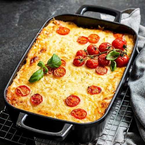 Alva Nori Enameled Cast Iron Roasting Pan - 12x8 in | PFAS-Free, Oven & Induction Safe, Easy to Clean