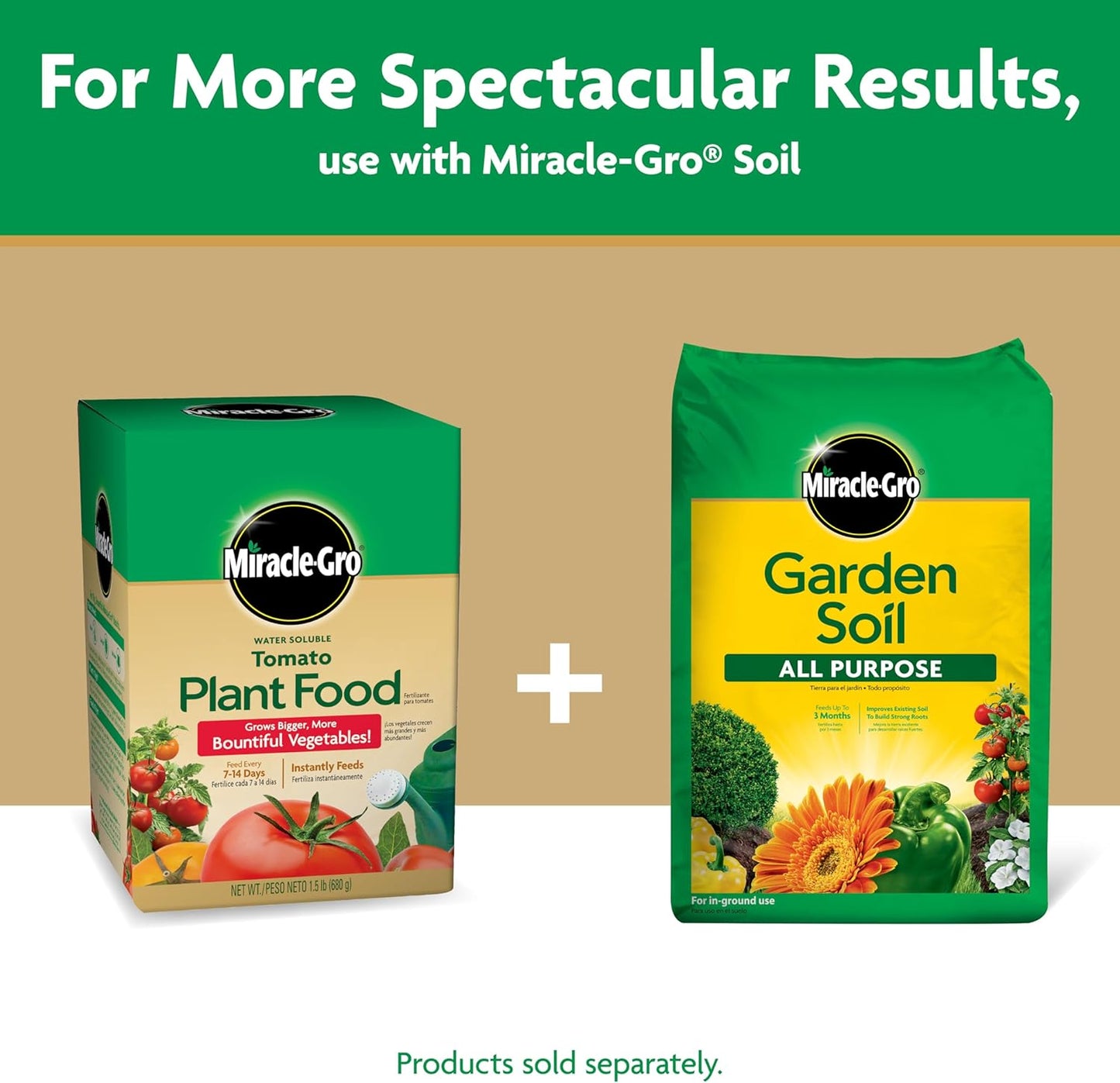 Miracle-Gro Tomato Plant Food - Water Soluble Formula for Thriving Plants | 1.5 lb Bag