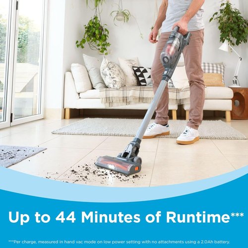 BLACK+DECKER POWERSERIES 20V MAX Cordless Stick Vacuum - Lightweight, Bagless, LED Lights, Ideal for Hardwood & Carpet