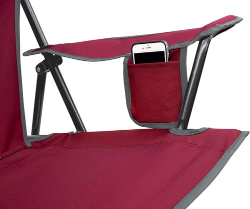 GCI Outdoor Comfort Pro Sunshade Chair - Cinnamon Red | Ultimate Relaxation & UV Protection