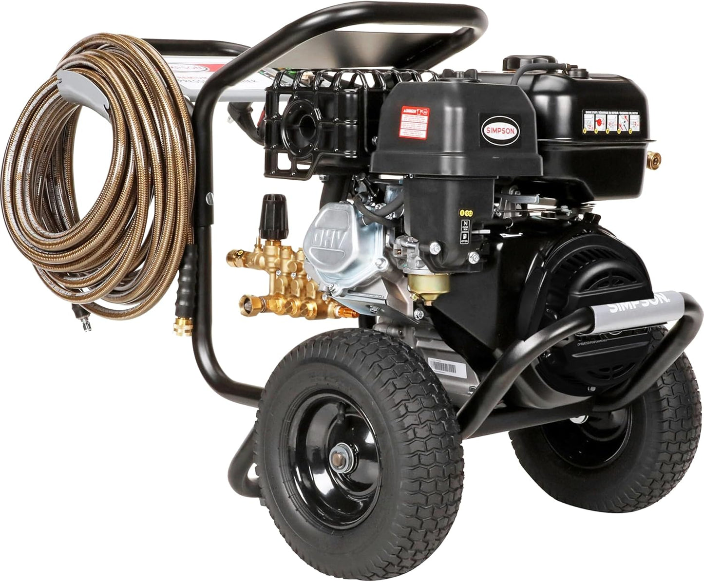 Simpson PowerShot 4400 PSI Gas Pressure Washer - 4.0 GPM Cold Water, 50' Hose, 49-State Compliant | Black