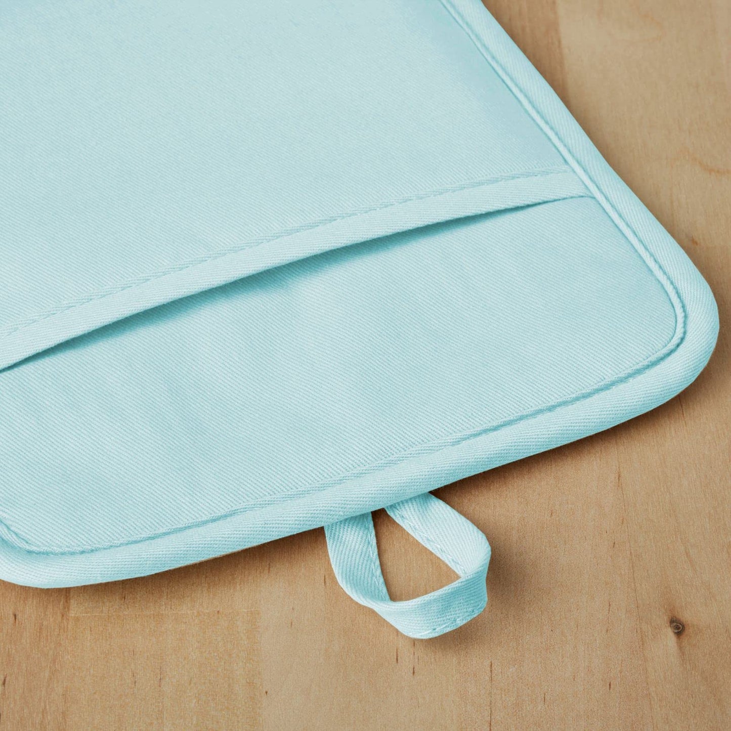 KitchenAid Ribbed Soft Silicone Pot Holder 2-Pack Set, Mineral Water Aqua, 7"x9"