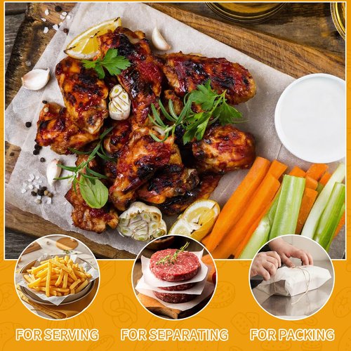 DTFMZOV Parchment Paper Roll for Baking 12in x 98ft, 3 Pack of 12in x 32.8FT, Parchment Paper Built-in Metal Cutter, Non-Stick for Baking, Grilling, Air Fryer, Meal Prep, Pans and Oven