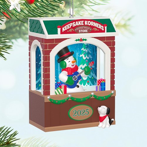 Hallmark Keepsake Christmas Ornament - Rockin' Window Shopping 2025 | Musical Snowman with Light & Motion