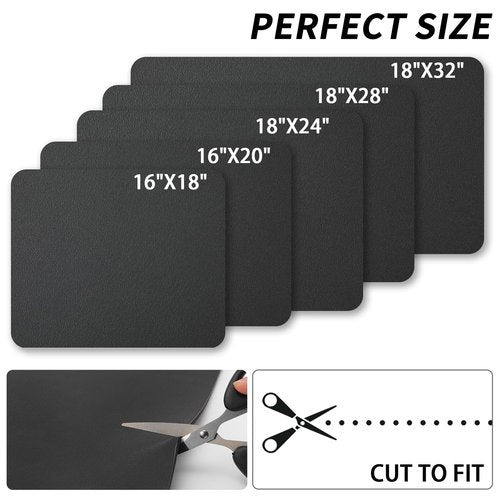 HotLive Dish Drying Mat for Kitchen Counter, Heat Resistant Drainer Mats with Non-slip Rubber Backed, Hide Stain Kitchen Super Absorbent Draining Mat, Easy to Clean Dish Rack Pad, Black 18"x24"