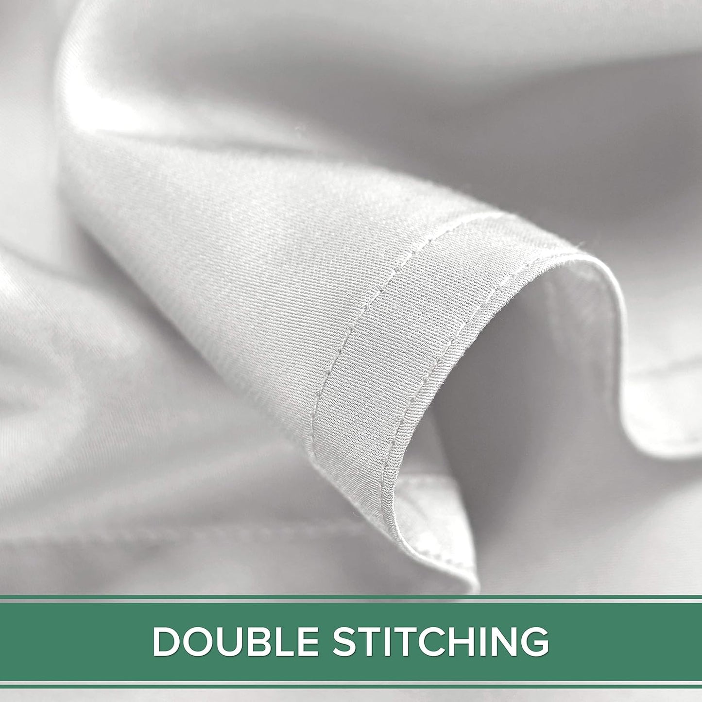 Pure Bamboo Full Bed Sheet Set - 100% Organic Viscose, Luxuriously Soft & Cooling, White