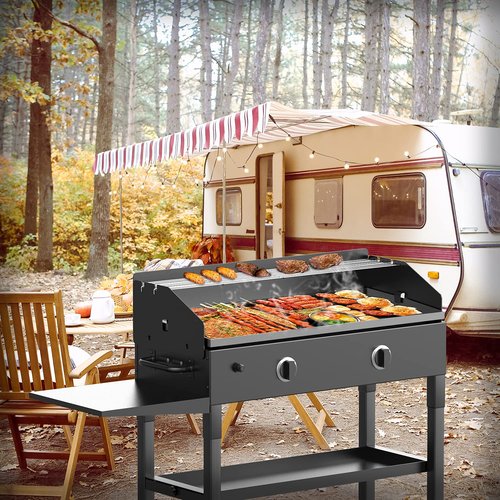 28 Inch Griddle Wind Guard/Screen and Warming Rack for Blackstone, Accessories Kit (For 28")