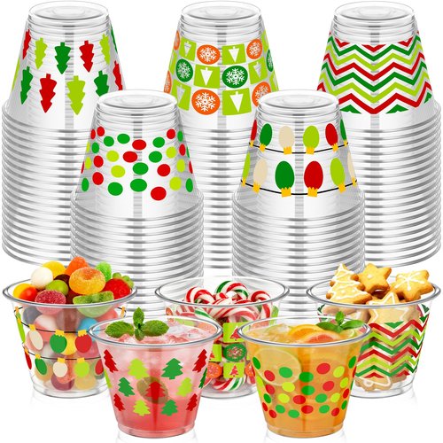 Eaasty 100 Pcs Easter Cups Bulk 9 oz Easter Party Favors Disposable Bunny Eggs Rainbow Small Clear Plastic Cups Yellow Green Pink Spring Drinking Supplies for Punch Snacks Juice
