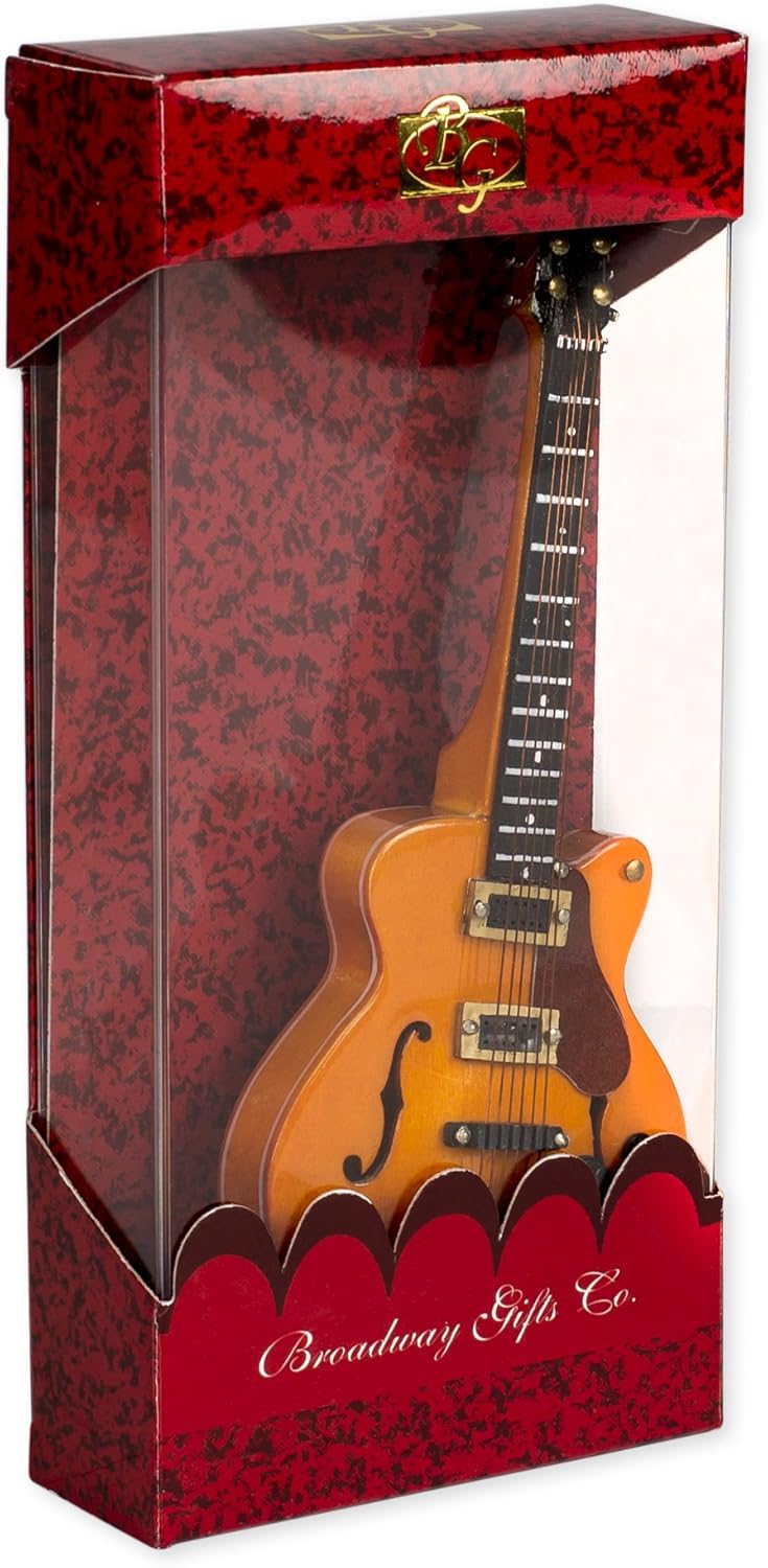 Hollow Body Electric Guitar Christmas Tree Ornament - 5 Inch Broadway Gifts