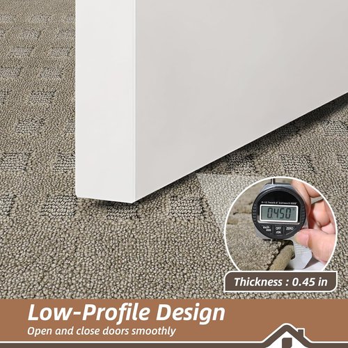 BEQHAUSE Dirt Trapper Door Mat - Absorbent Non-Slip Indoor Entrance Rug | 20" x 32", Beige