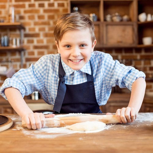 French Rolling Pin - 17-Inch Wooden Roll Pin for Fondant, Pie Crust, Cookie & Pastry Dough