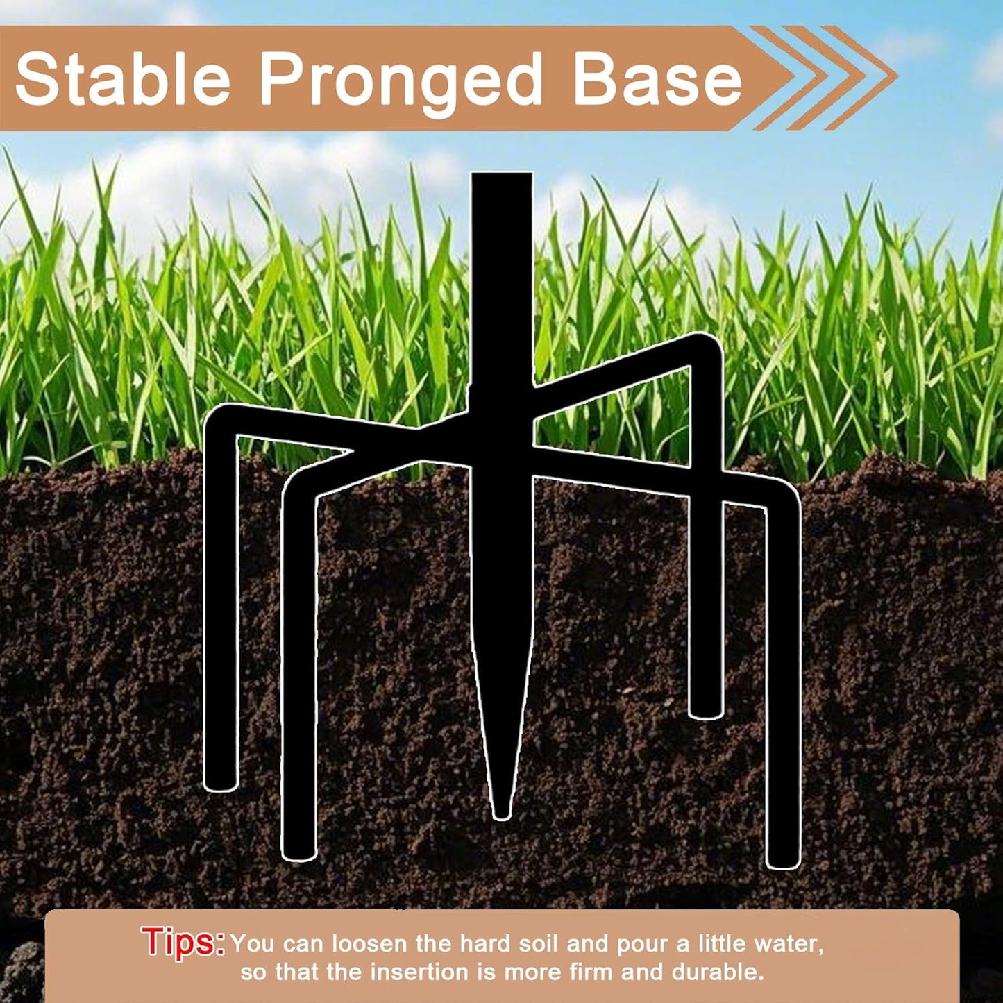 Metal Bird Bath by [Brand Name] - 13" Removable Bowl with Stable Stake | Easy to Clean Garden Decor