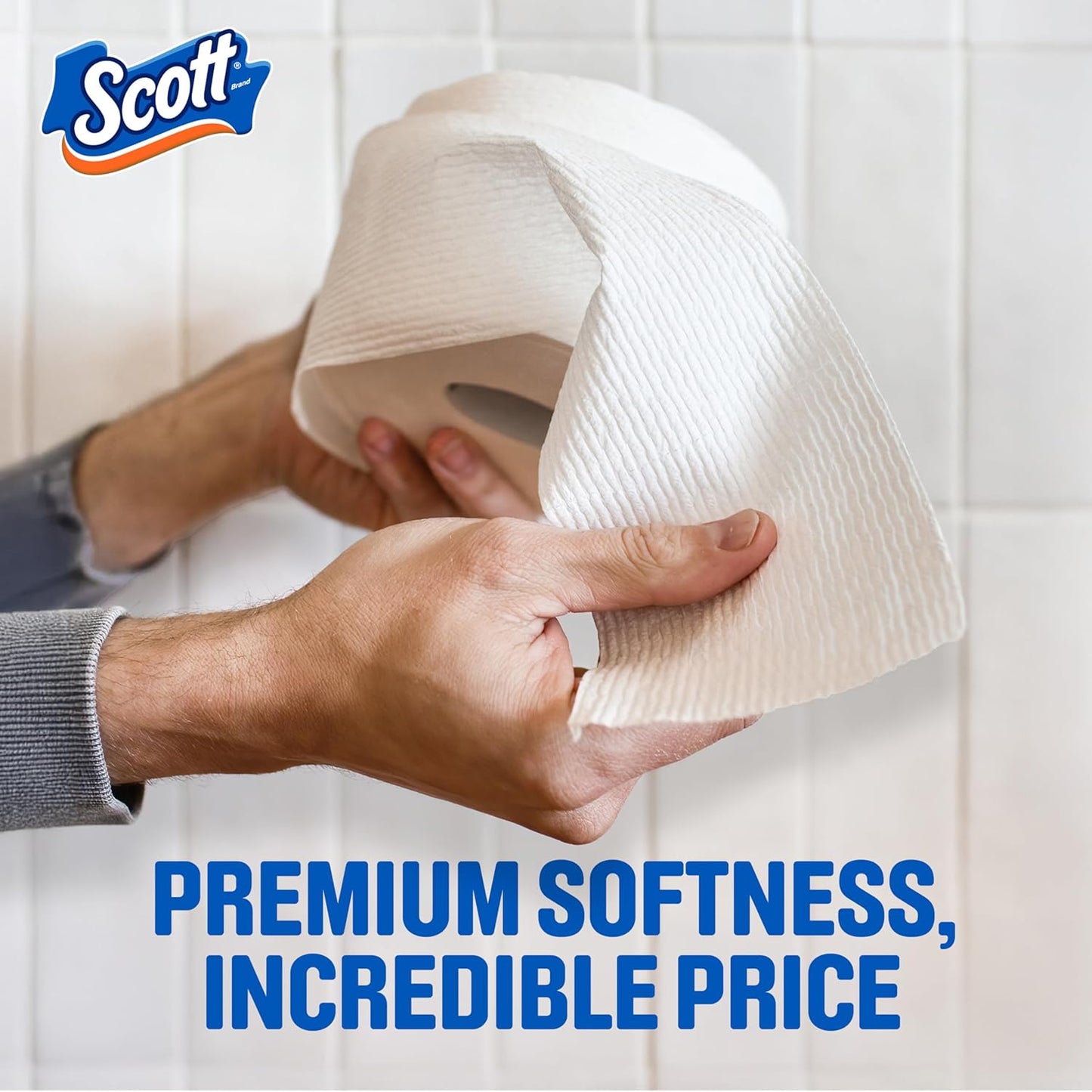 Scott ComfortPlus Toilet Paper - 48 Triple Rolls | 231 Sheets Per Roll | Septic-Safe 1-Ply Tissue