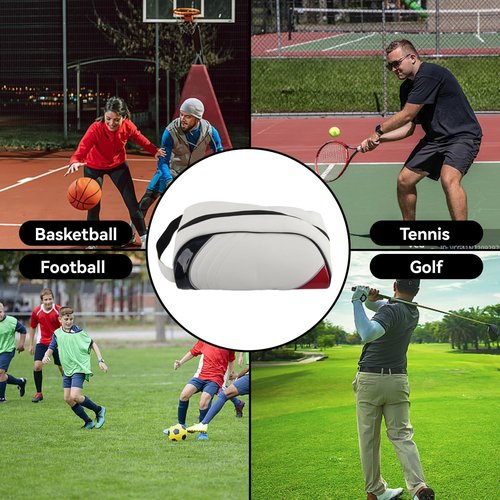 Golf Shoe Bag for Men & Women, PU Leather Travel Shoes Carrier Bag, Dustproof and Lightweight Outdoor Golf Accessories Storage for Sport Shoes, Socks, Tees & Balls(White)