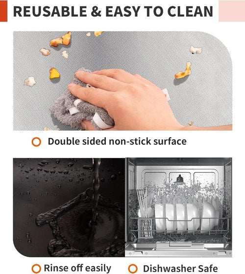 Heavy Duty Oven Liners by [Brand Name] - Non-Stick, Reusable Mats for Electric & Gas Ovens | 17x25