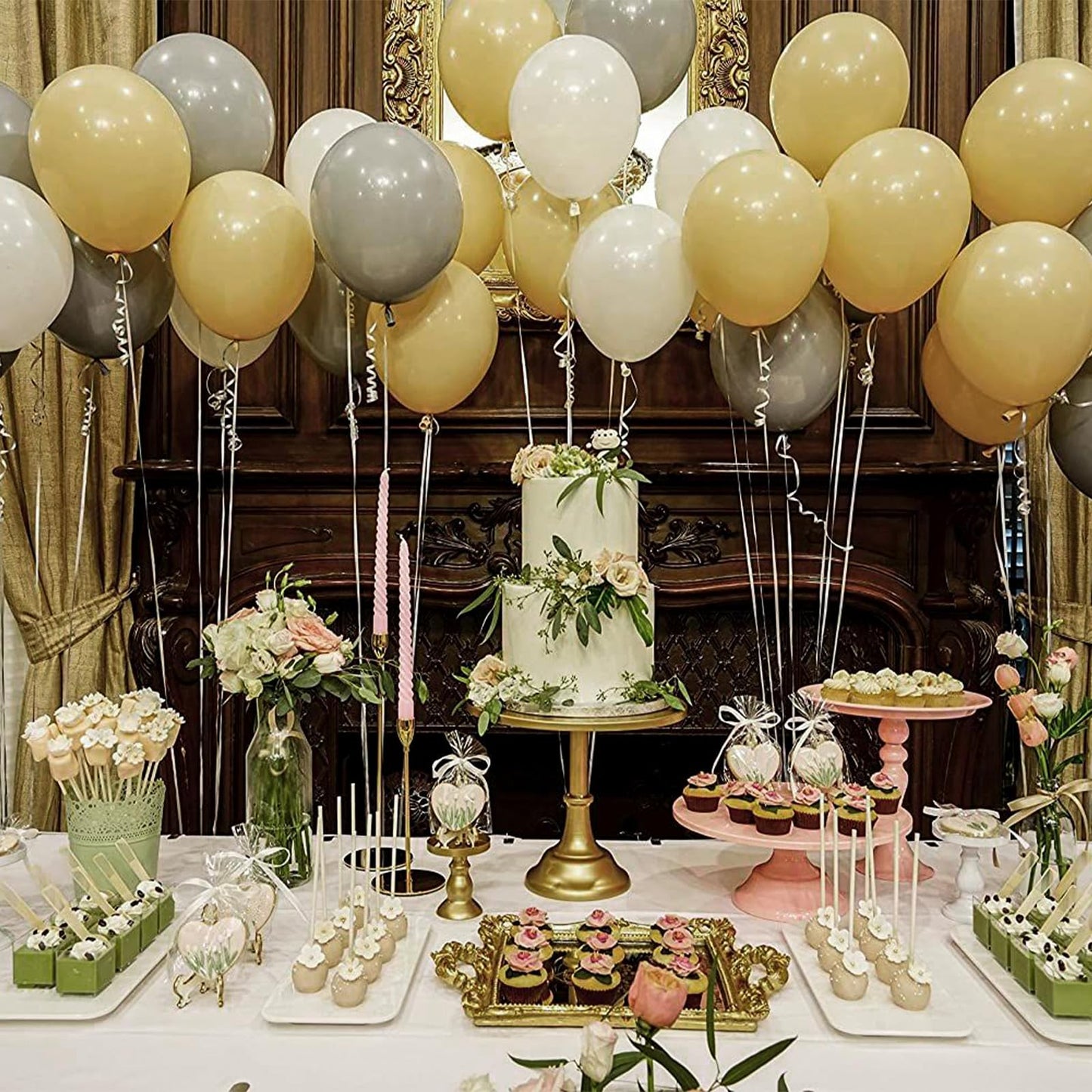 PartyWoo Tan Balloons 50pcs 12 Inch Light Brown Neutral Boho Coffee Latex Helium Balloons for Graduation Wedding Boy Baby Shower Safari Jungle Cowgirl Woodland Birthday Party Decorations Brown-F19