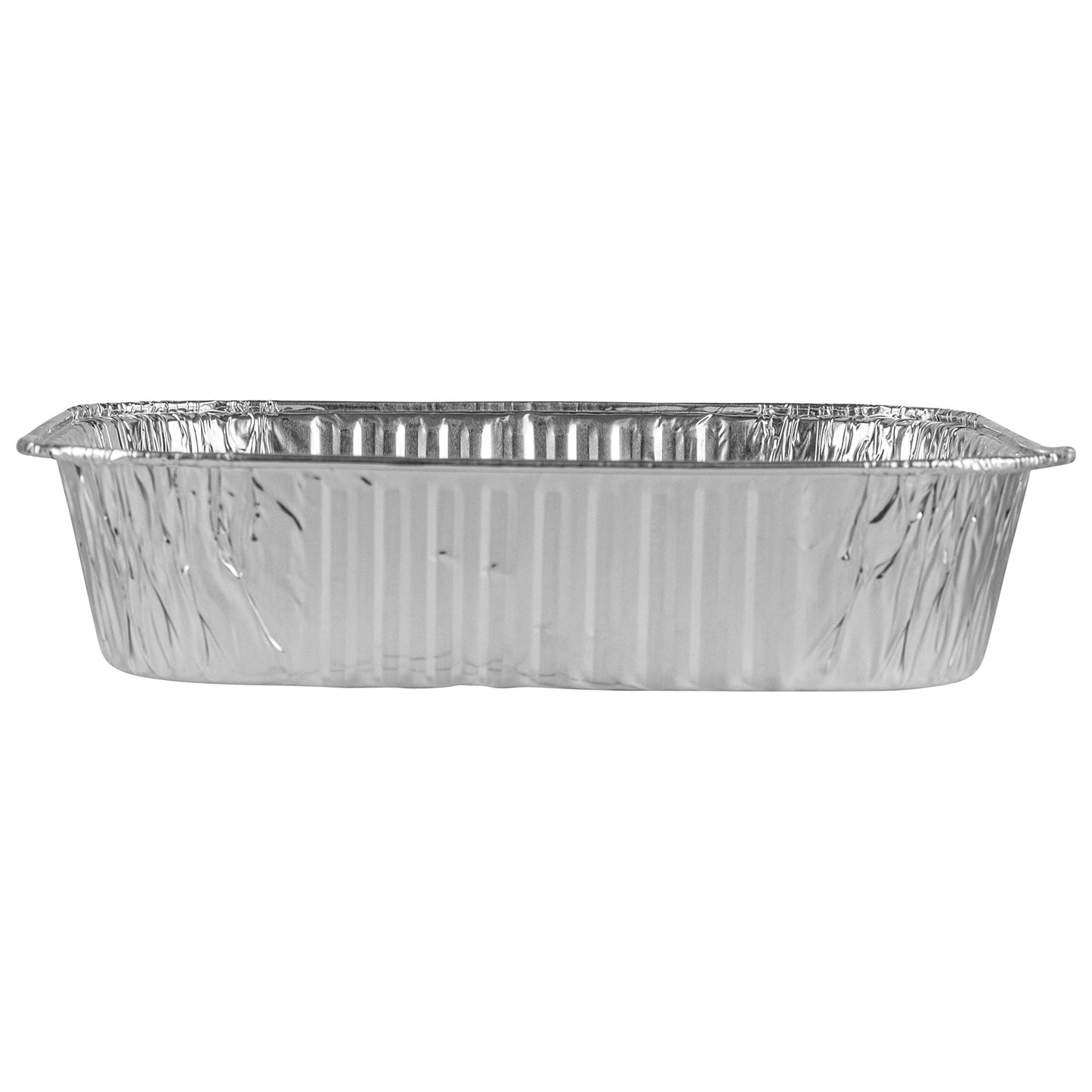 PLASTICPRO Disposable 8'' X 8'' X 2'' Inch Square Aluminum Tin Foil Baking Pans Bakeware - Cookware Perfect for Baking Cakes, Breads, Brownies, Bread, Meatloaf, Lasagna, Pack of 10