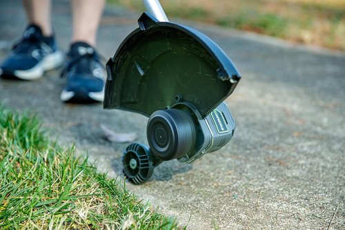 Genesis G20MAX 20V String Trimmer & Edger - 12" Electric Weed Wacker with Adjustable Height & Pivoting Head, 2.0Ah Battery & Quick Charger