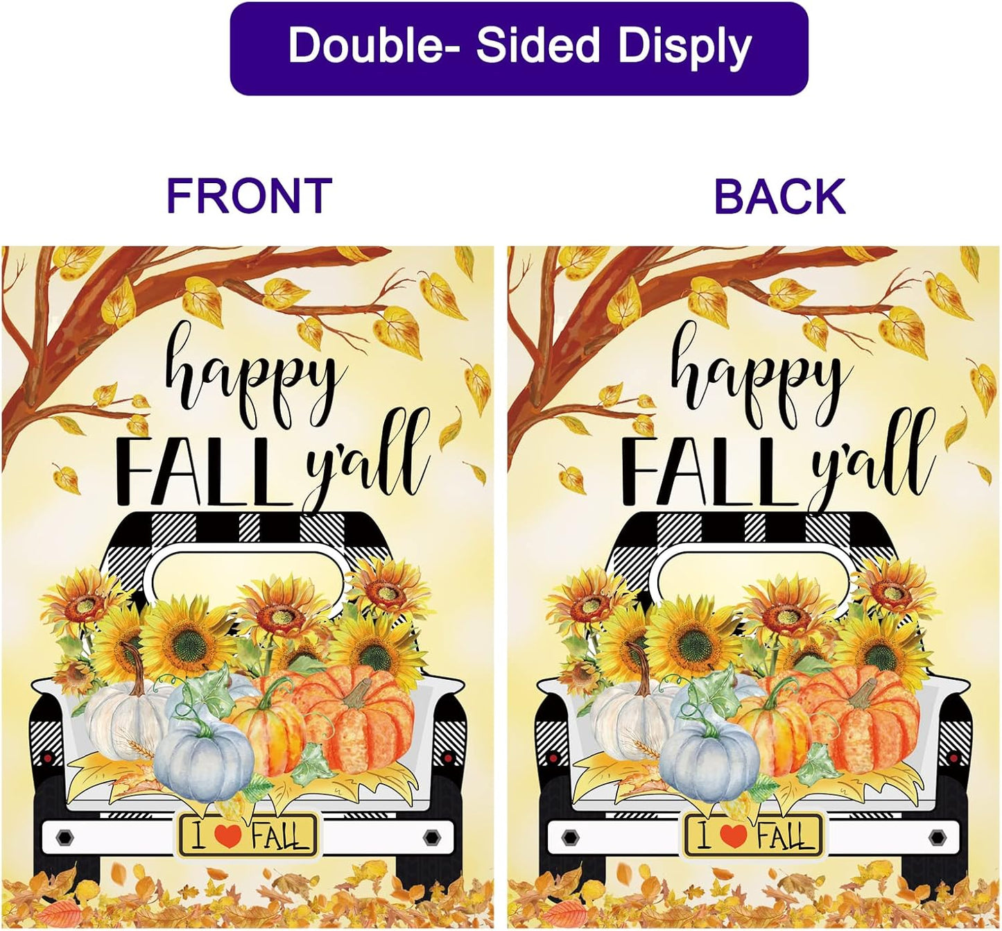Pating Seasonal Garden Flags - Set of 12 Double-Sided 12x18 Inch Yard Flags for Year-Round Outdoor Decor