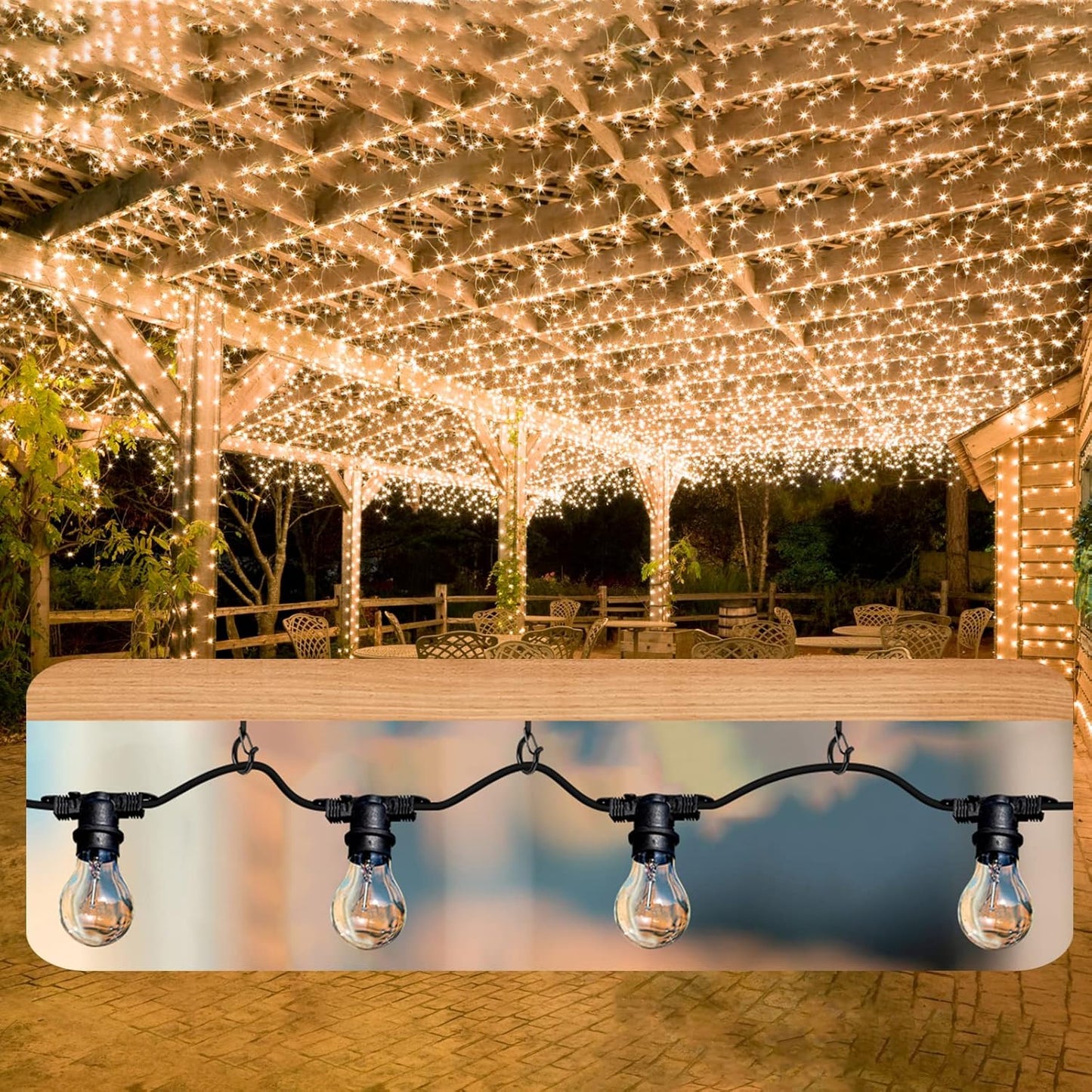 Q Hangers 25 PCS Screw-In Hooks - Durable Outdoor String Light & Hanging Basket Hooks | Safe Buckle Design