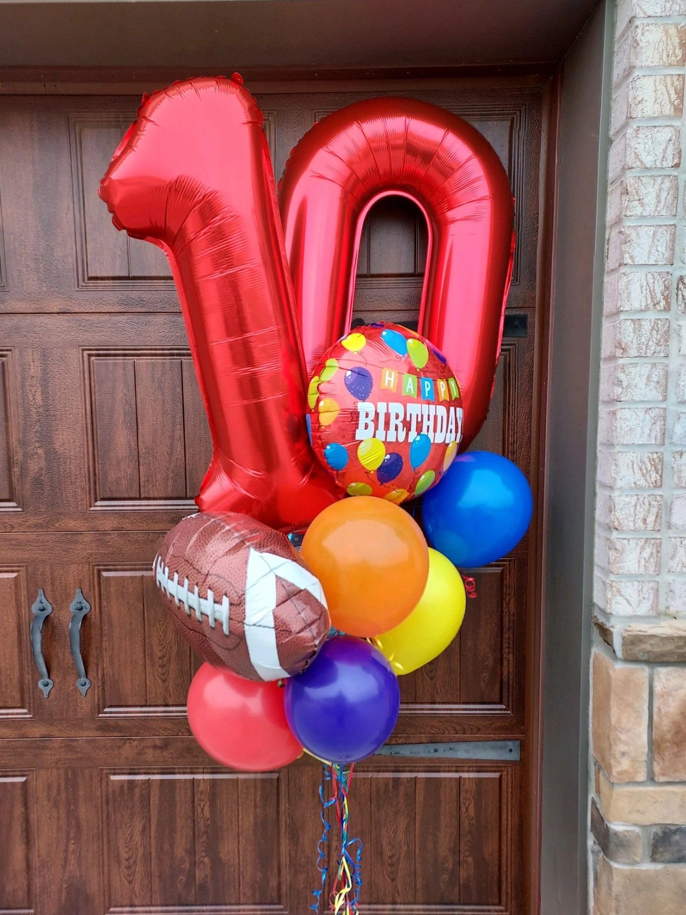 Red Number 0 Balloon 40 Inch, 0 Balloon Number for 10th 20th 30th 40th 50th 60th Birthday Decorations, Red Party Supplies