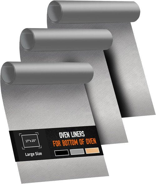 Heavy Duty Oven Liners by [Brand Name] - Non-Stick, Reusable Mats for Electric & Gas Ovens | 17x25