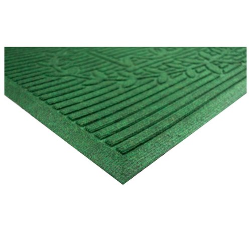 Calloway Mills 103153660 Poly Hello Indoor/Outdoor Mat, 3' x 5', Dark Green