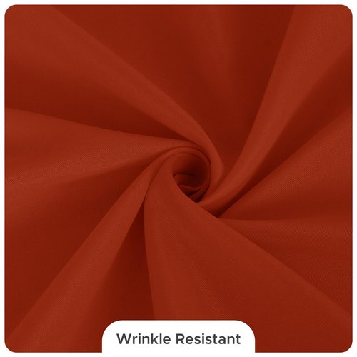Fitable 8 Pack Rectangle Tablecloths: Stain Resistant Wrinkle Free Circle Table Clothes, Washable Reusable Polyester Table Covers for Wedding Party Birthday Banquet Reception(Rust, 60x102 Inch)