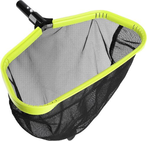 Double-Layer Deep Bag Pool Skimmer Net by [Brand Name] - Reinforced Frame for Efficient Debris Cleaning in Pools, Spas & Ponds