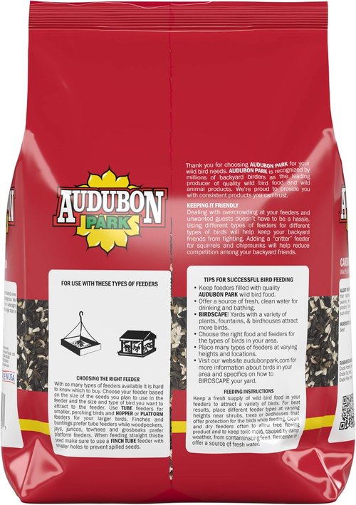 Audubon Park Cardinal Blend Wild Bird Food - Premium Cardinal Bird Seed for Feeders | 4-Pound Bag