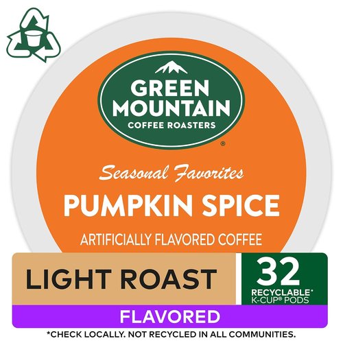 Green Mountain Coffee Roasters Pumpkin Spice Coffee Pods - Seasonal Selection | 32 Count