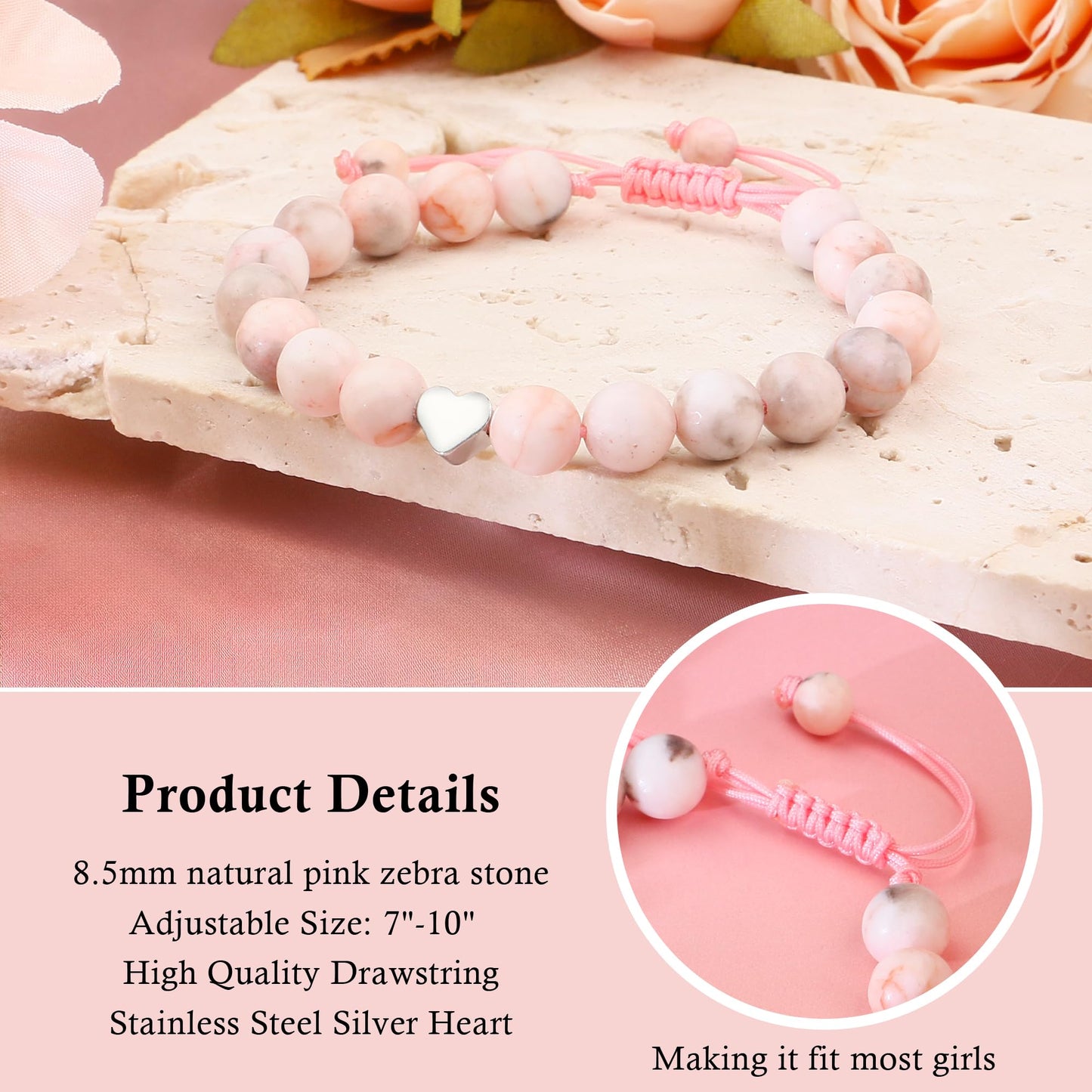 Sereney 9 Year Old Girl Birthday Gifts, Adjustable Beaded Bracelets as 9th 9yr Nine Year Old Birthday Gifts for Girls Daughter Niece Granddaughter
