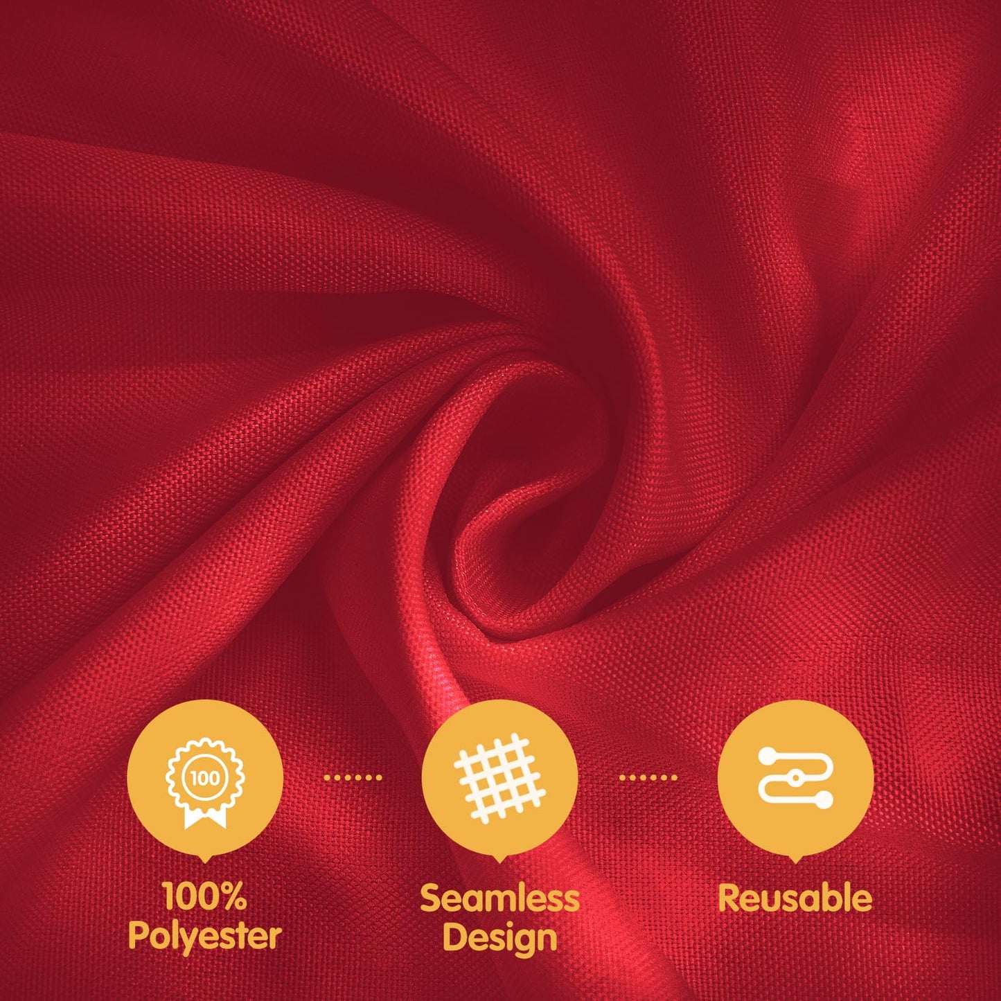 BRILLMAX 8 Pack Burgundy Tablecloths 60 x 126 Inch for 8ft Rectangle Tables - 150 GSM Polyester Fabric, 15" Standard Drop, Water, Stain & Wrinkle Resistant Cloth Cover for Wedding Dining Buffet