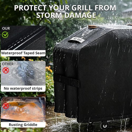 Blackstone Griddle Cover - Heavy Duty 800D Waterproof & Durable | Fits 28-Inch Griddle with Hood