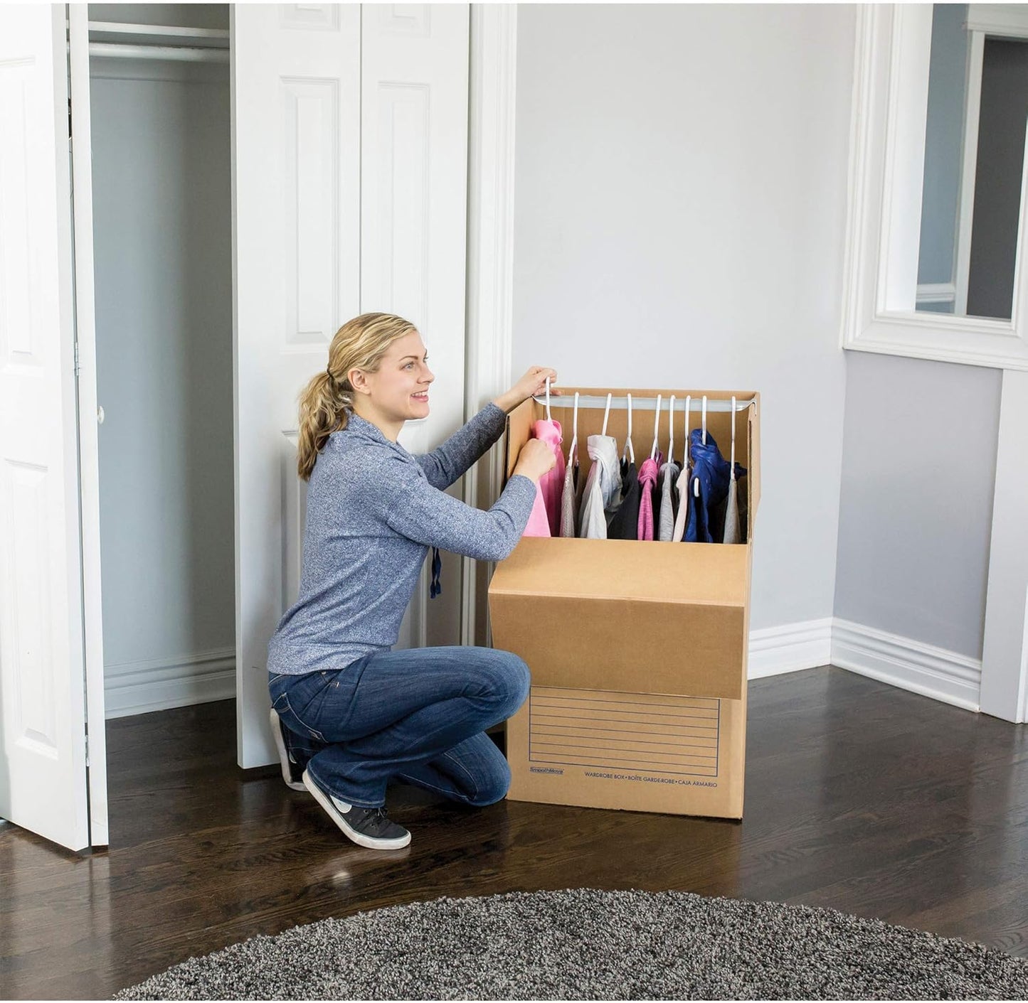Bankers Box Tall Wardrobe Box - 3 Pack | Spacious 24" x 24" x 40" Storage Solution