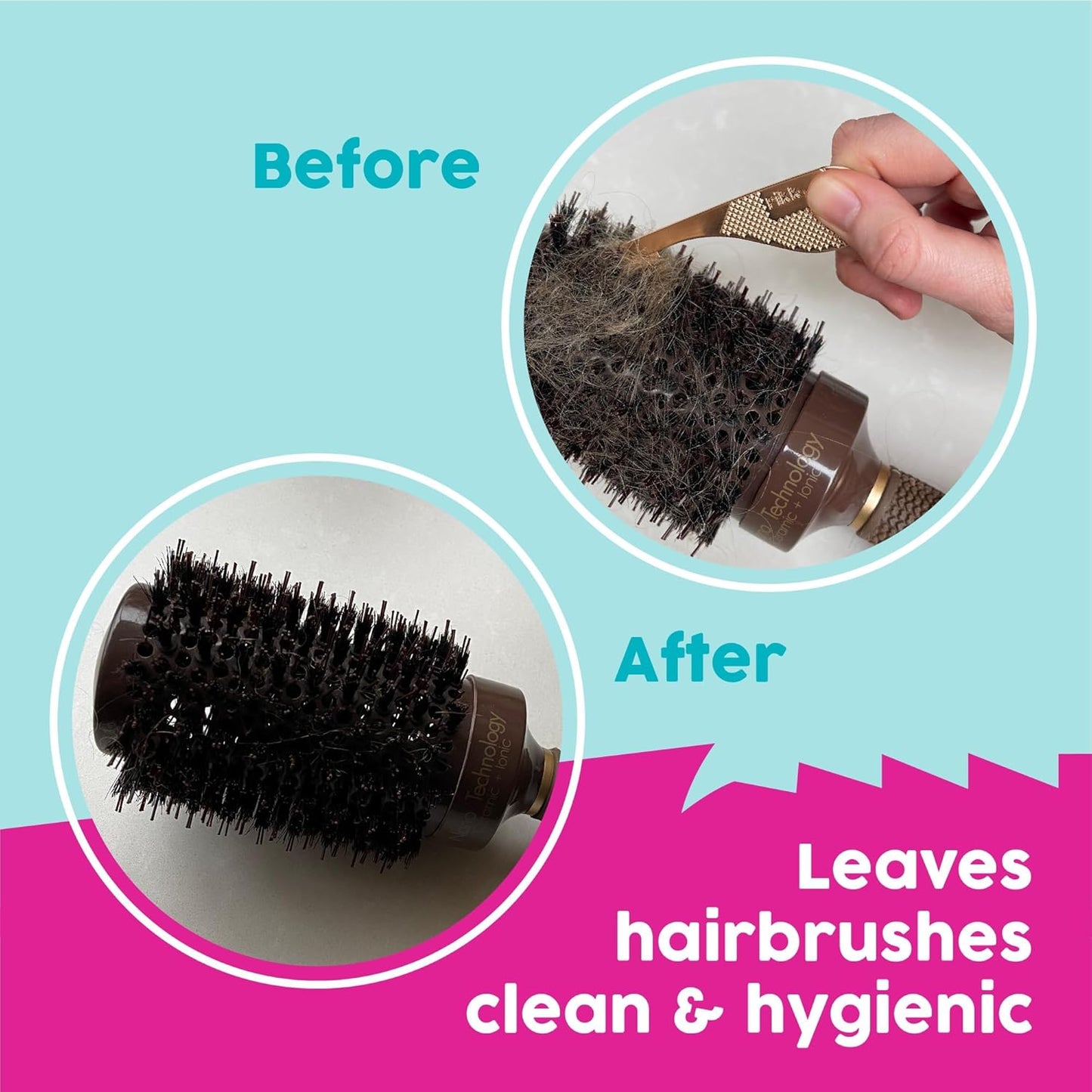 Pikk-it Vacuum Hair Brush Cleaner Tool - Effortlessly Removes Pet & Human Hair | Single & Twin Pack Options