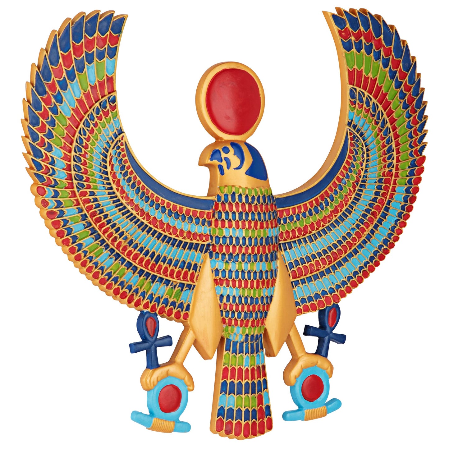 Design Toscano AH22206 Horus Egyptian Wall Plaque,Full Color,15 Inch, Living Room