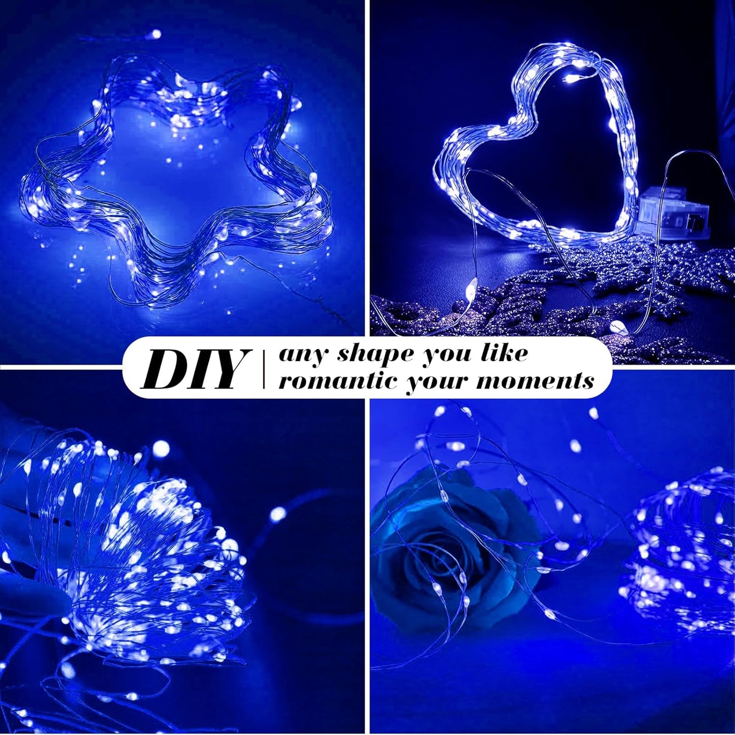 ZGWJ 12 Pack Fairy Lights - Battery Operated 7ft Mini LED String Lights | 3 Modes for DIY & Party Decor