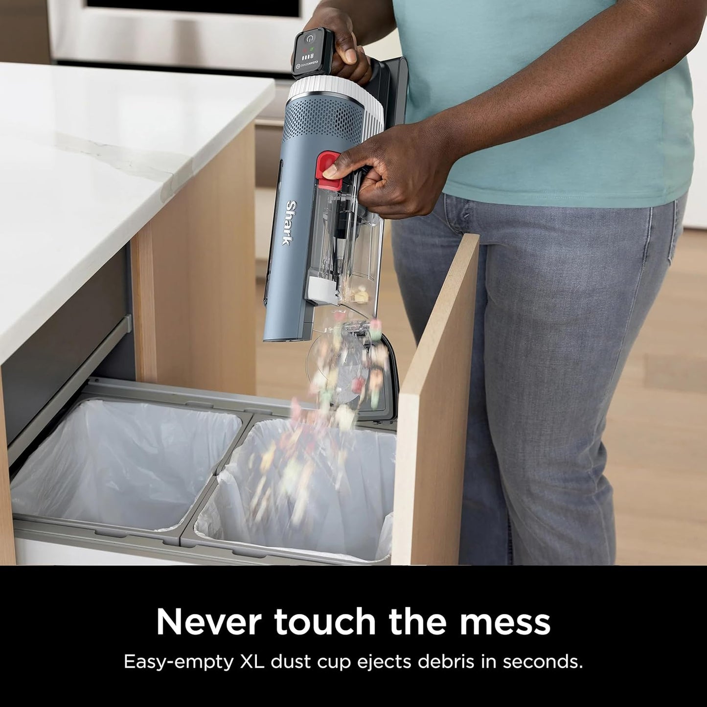 Shark Stratos Cordless Vacuum - Clean Sense IQ, DuoClean PowerFins, MultiFlex Wand | 40-Minute Runtime