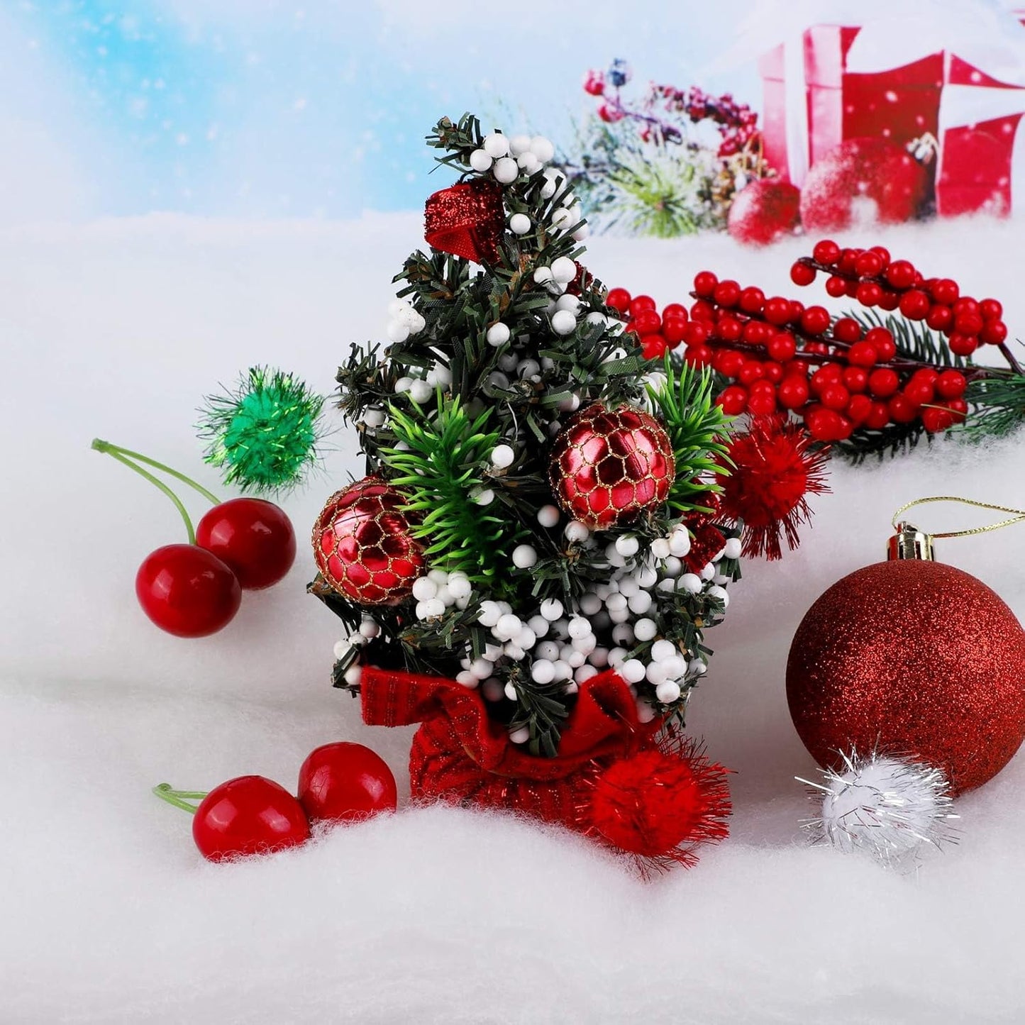 Ruisita Snow Blanket - 2 Pack Artificial Snow Roll for Christmas Tree Skirt | 15 Inch x 10 Feet