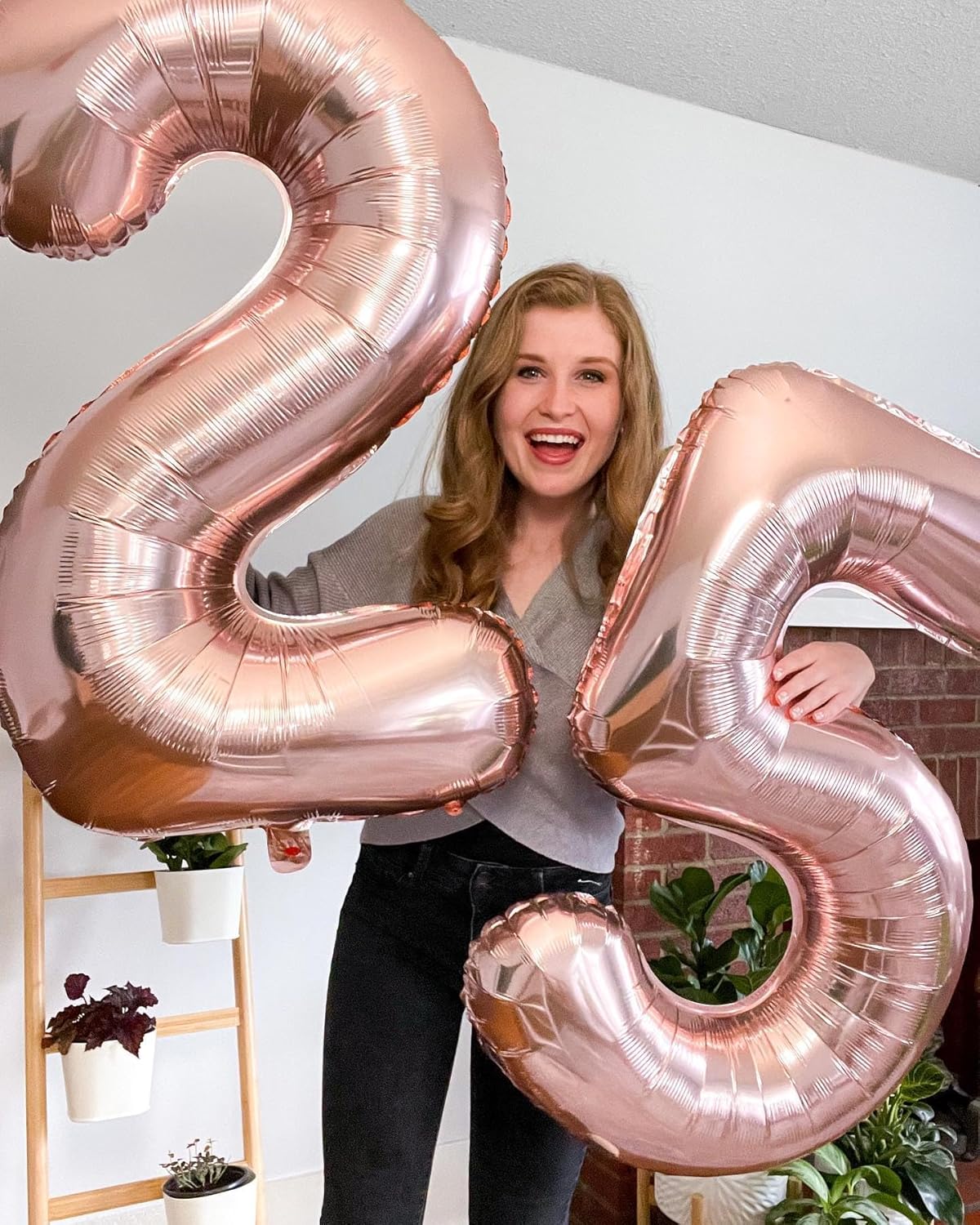 Rose Gold Number 50 Balloon - 40 Inch 50th Birthday Decorations for Men & Women